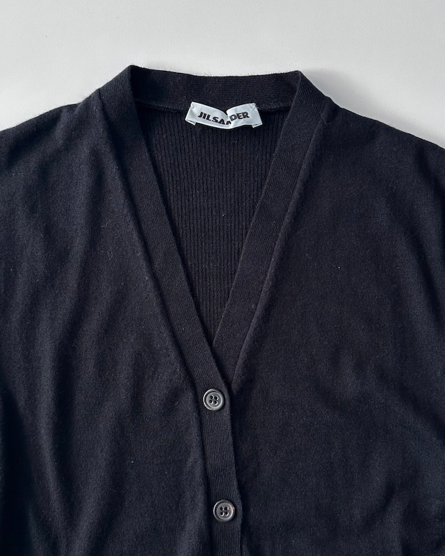 JIL SANDER　CASHMERE WOOL V-NECK CARDIGAN