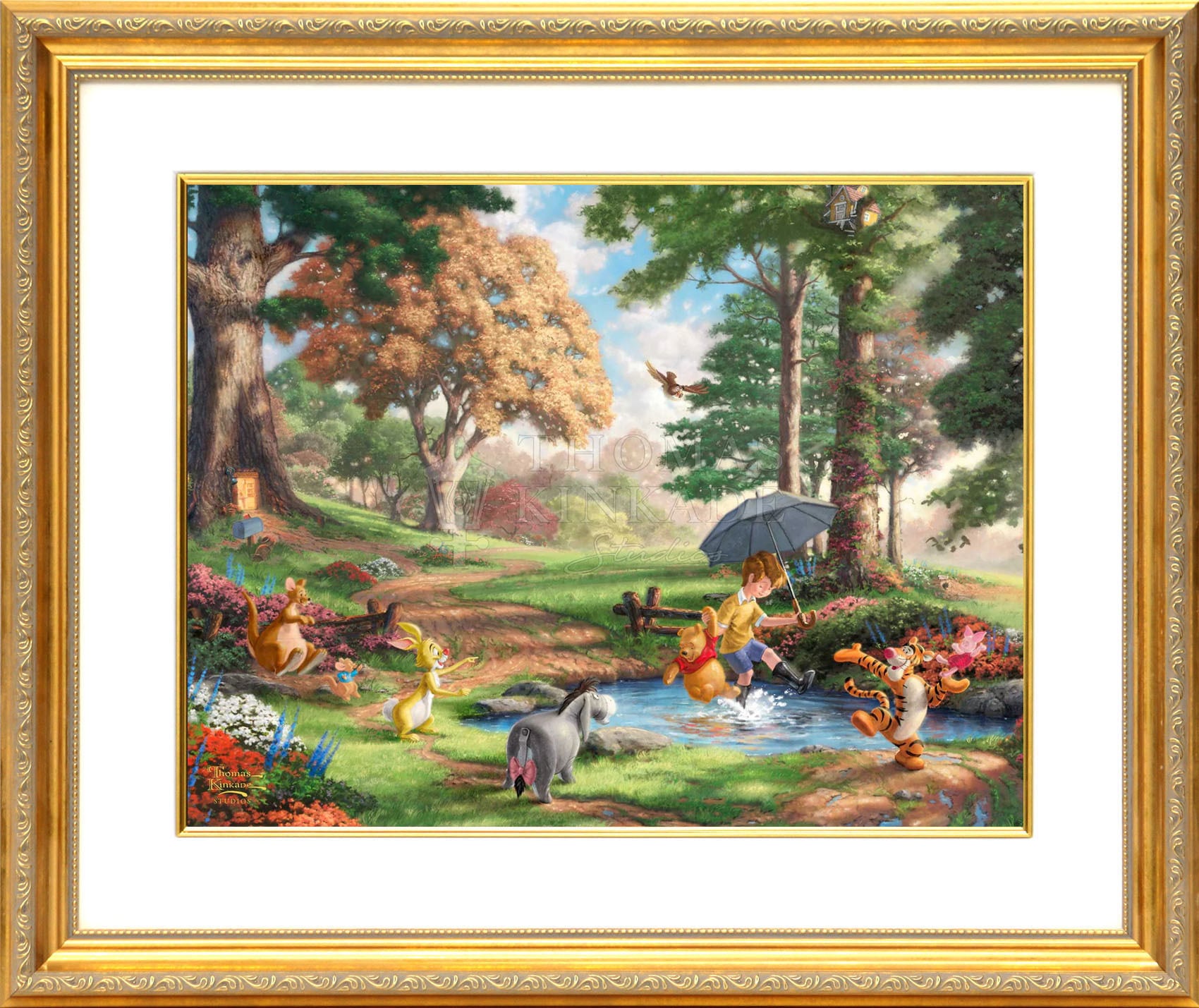ディズニー絵画「クマのプーさん1」額縁2種選択可 作品証明書 展示用 