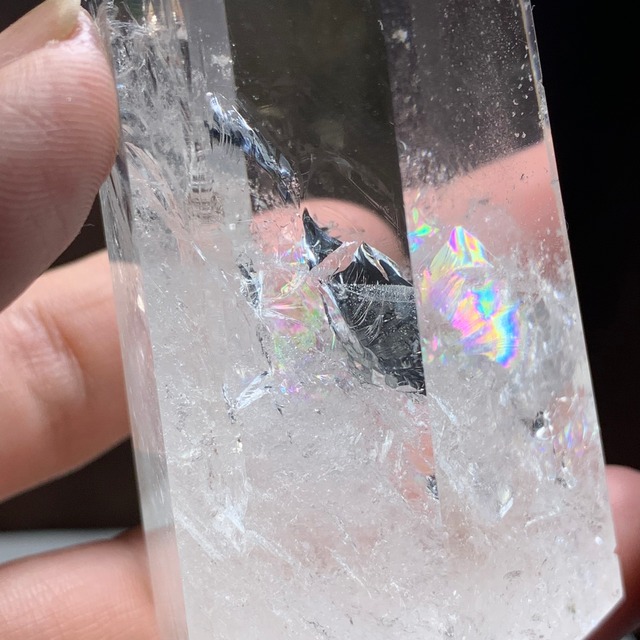 6.トカンティンス州産・アイリス水晶ポイント