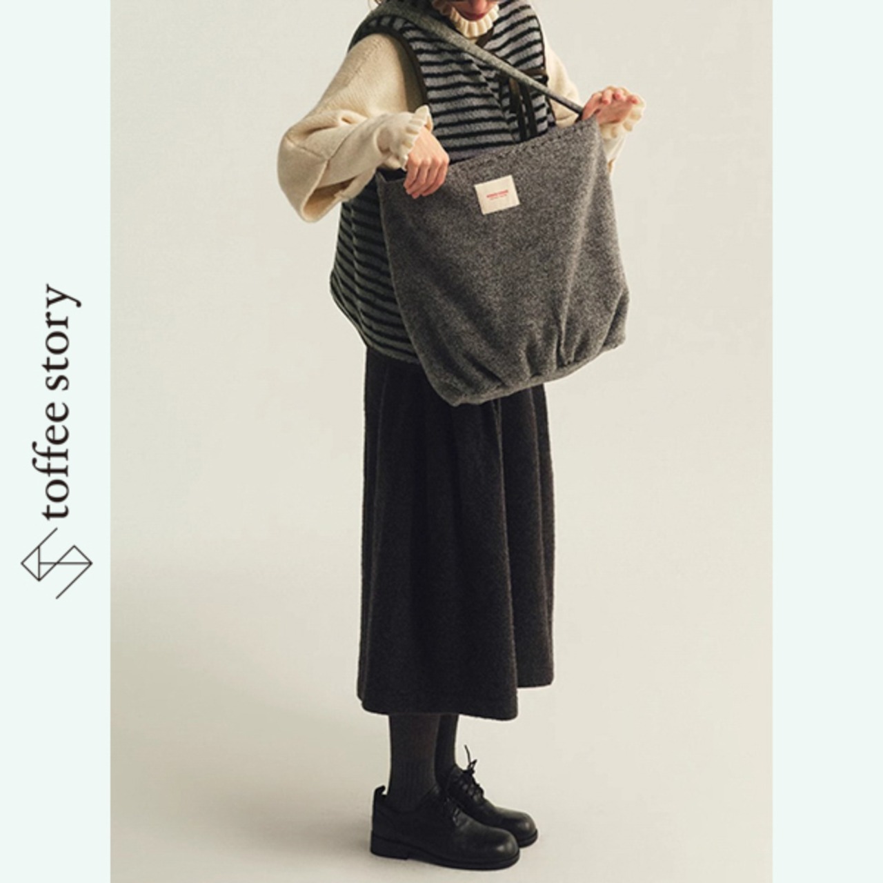 森の詩をまとうリバーシブルニットベスト 《P0298》