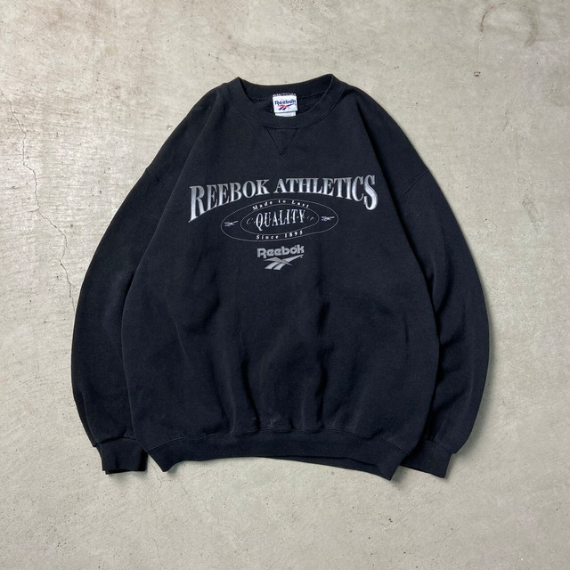 90年代 USA製 リーボック スウェットシャツ ロゴプリント メンズXL 