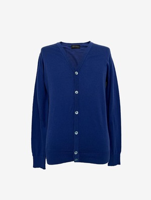 JOHN SMEDLEY ジョンスメドレー ブルー  コットン カーディガン