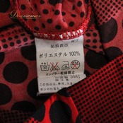 【フラメンコ衣装】レッド ICHIOKU イチオク ファルダ 赤 黒 ボランテ 伸縮 ストレッチ ドット 水玉 豪華 華やか ダンス用