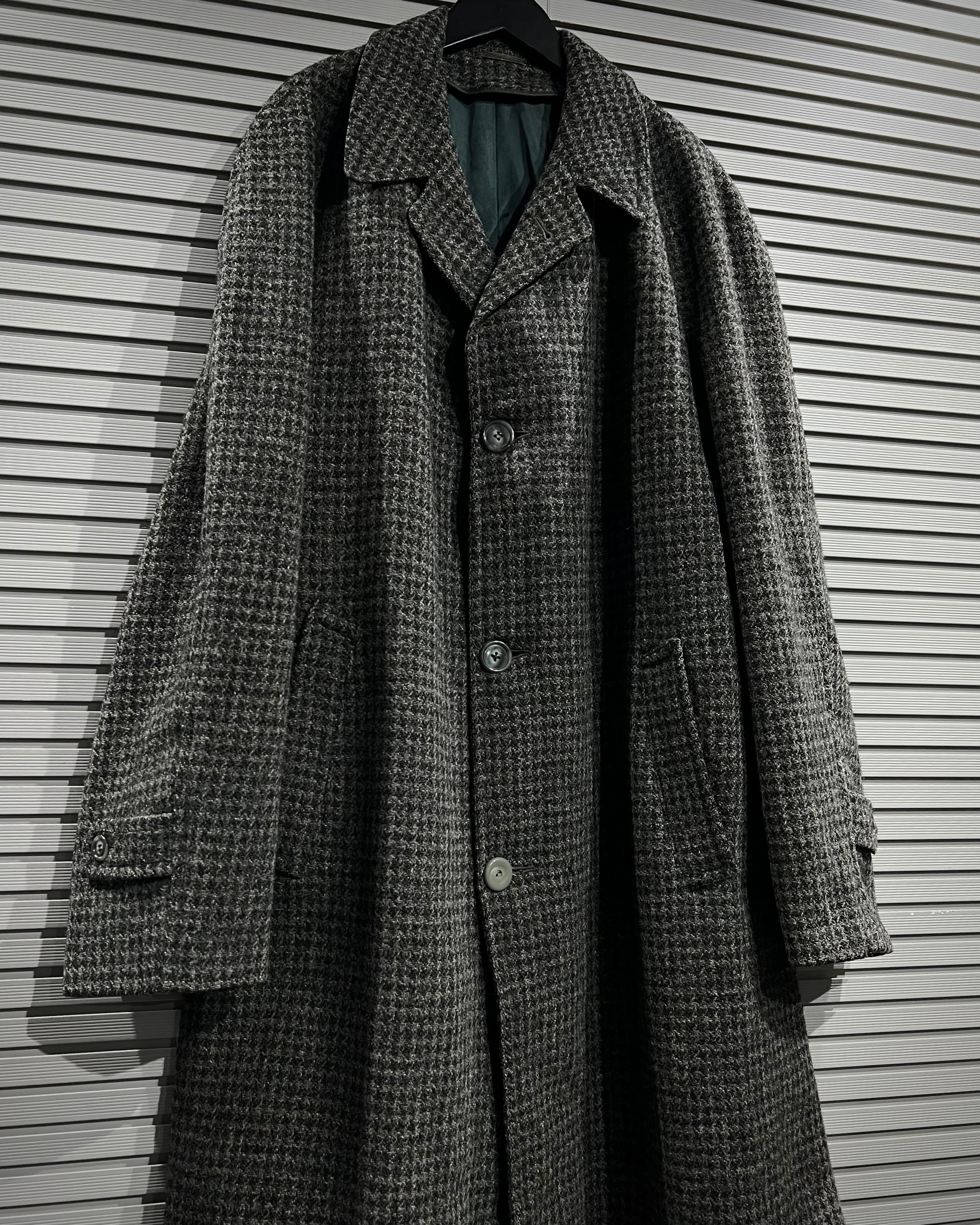 X VINTAGE】60's “Harris Tweed” Vintage Loose Long Coat | Caka(カカ