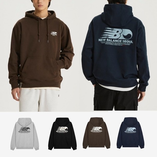 【New Balance】UNI NB Seoul Exclusive Hoodie (SEMI OVER FIT)