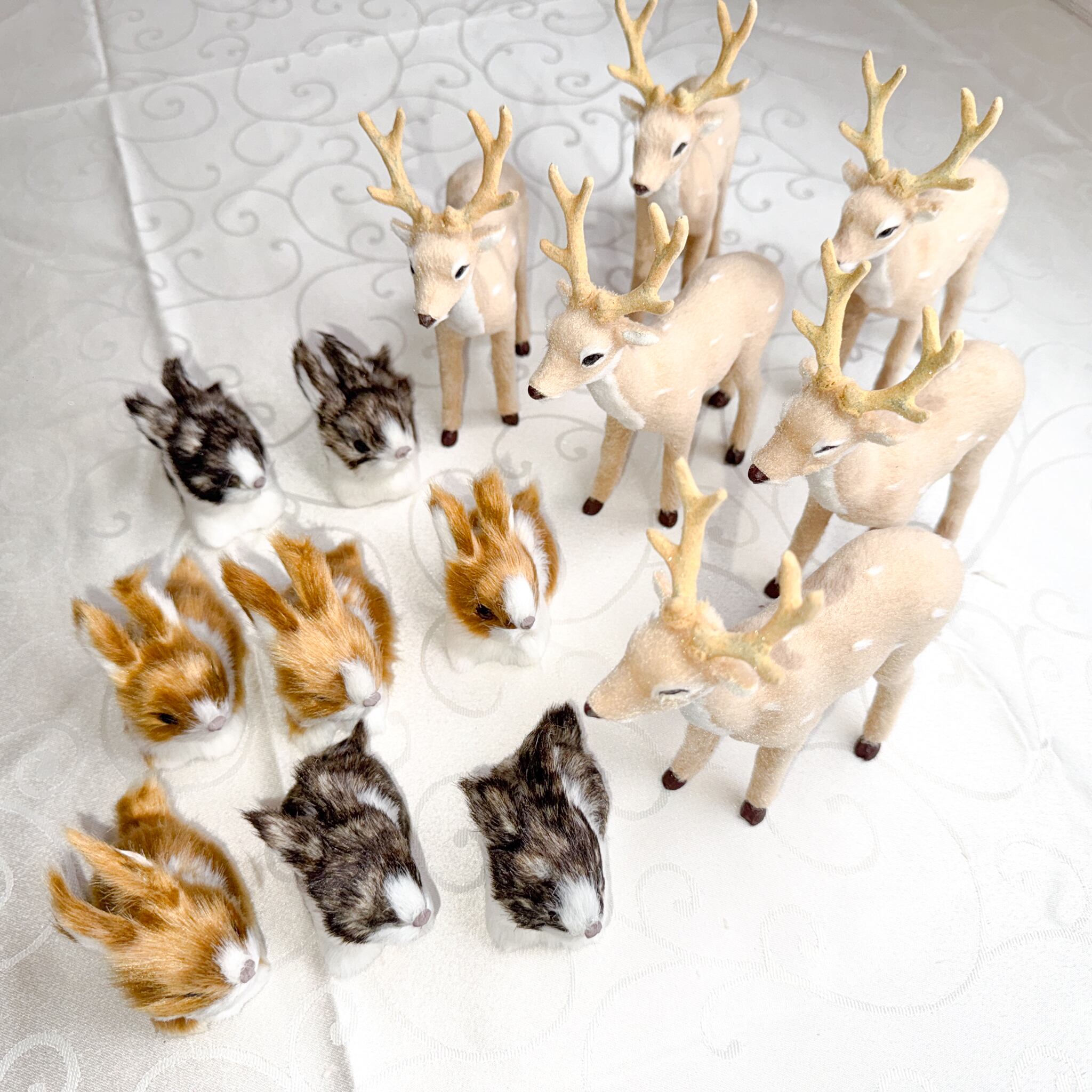 アウトレットSALE】森の動物さんセット：鹿 & ウサギ | まりでぽ~DIY