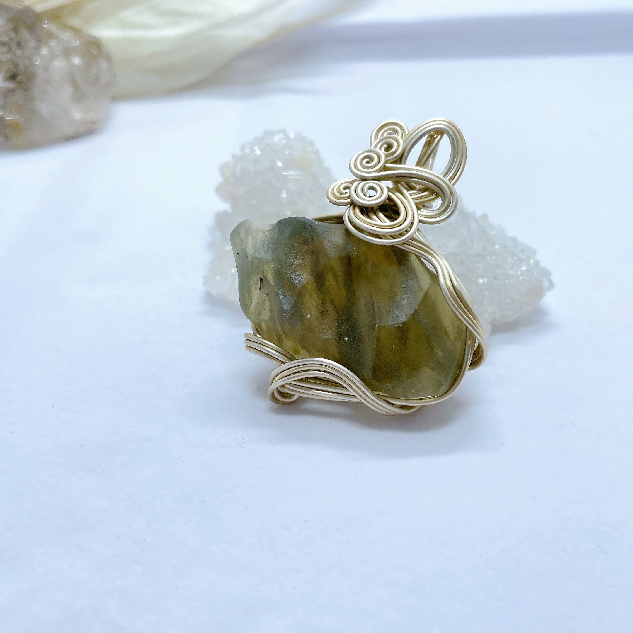 ブラックリビアングラスペンダントトップ✨️ | kirishima