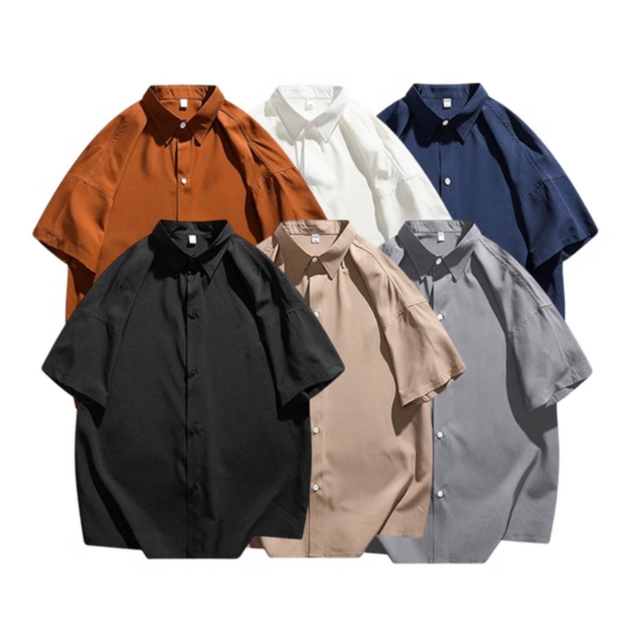 ドロップショルダールーズ半袖シャツ　0759