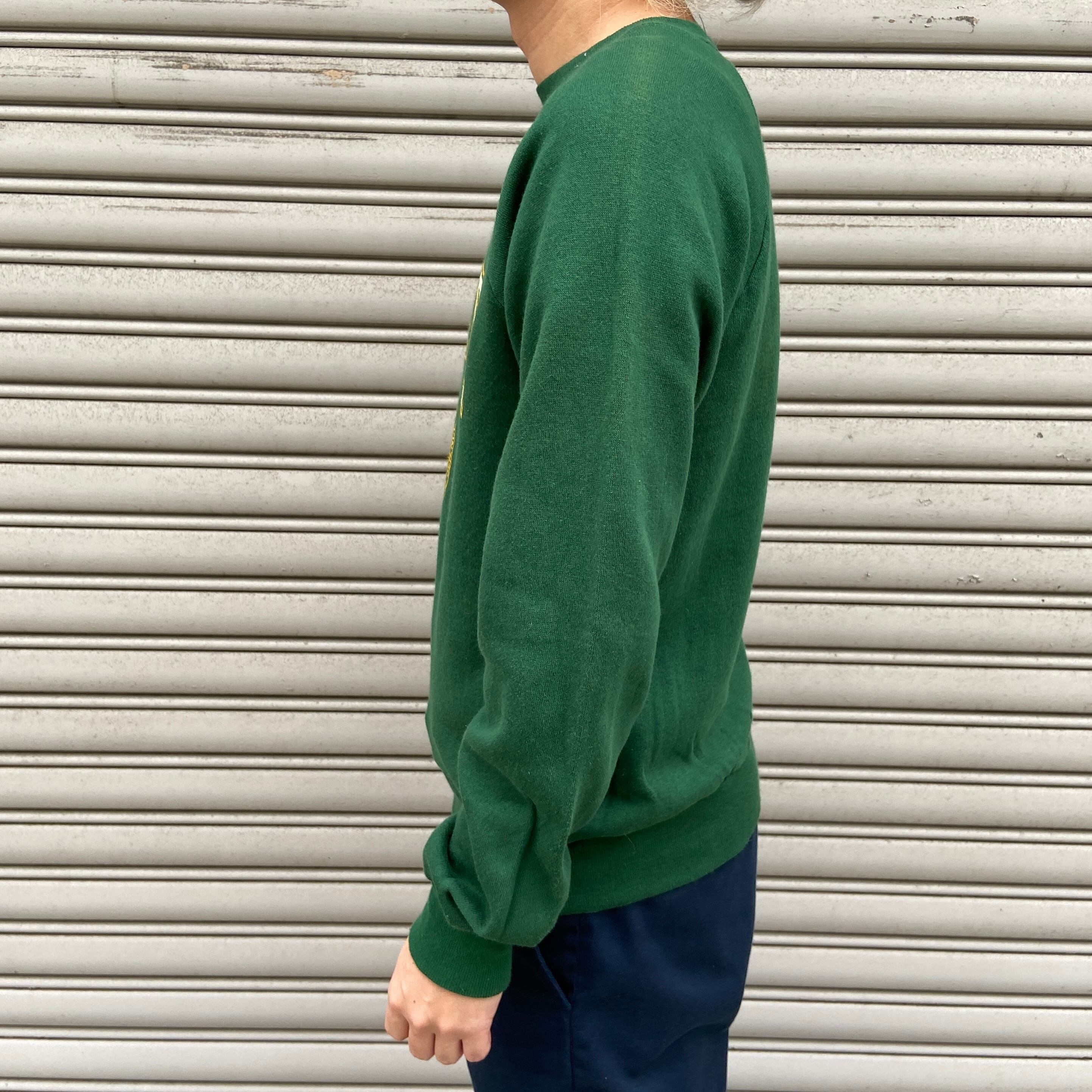 80s USA製 champion カレッジスウェット トリコタグ M 緑 | 古着屋 Uan