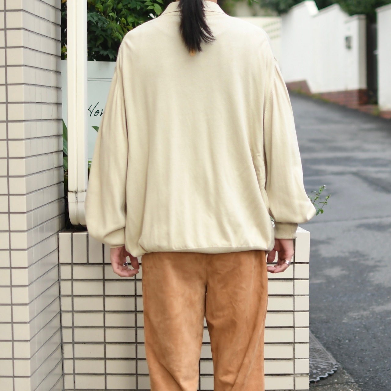 PRONT UOMO cotton rayon knit polo