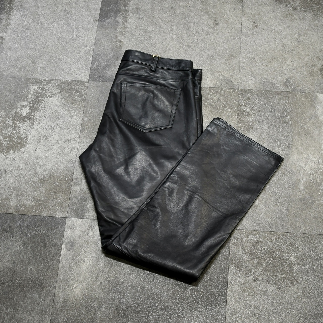 GAP straight fIt leather pants