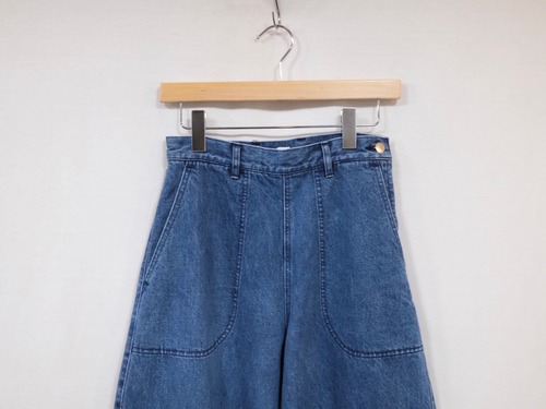 MY__”SIDE ZIPPED DENIM” BLUE