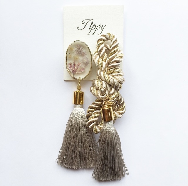 rope tassel pierce / earring