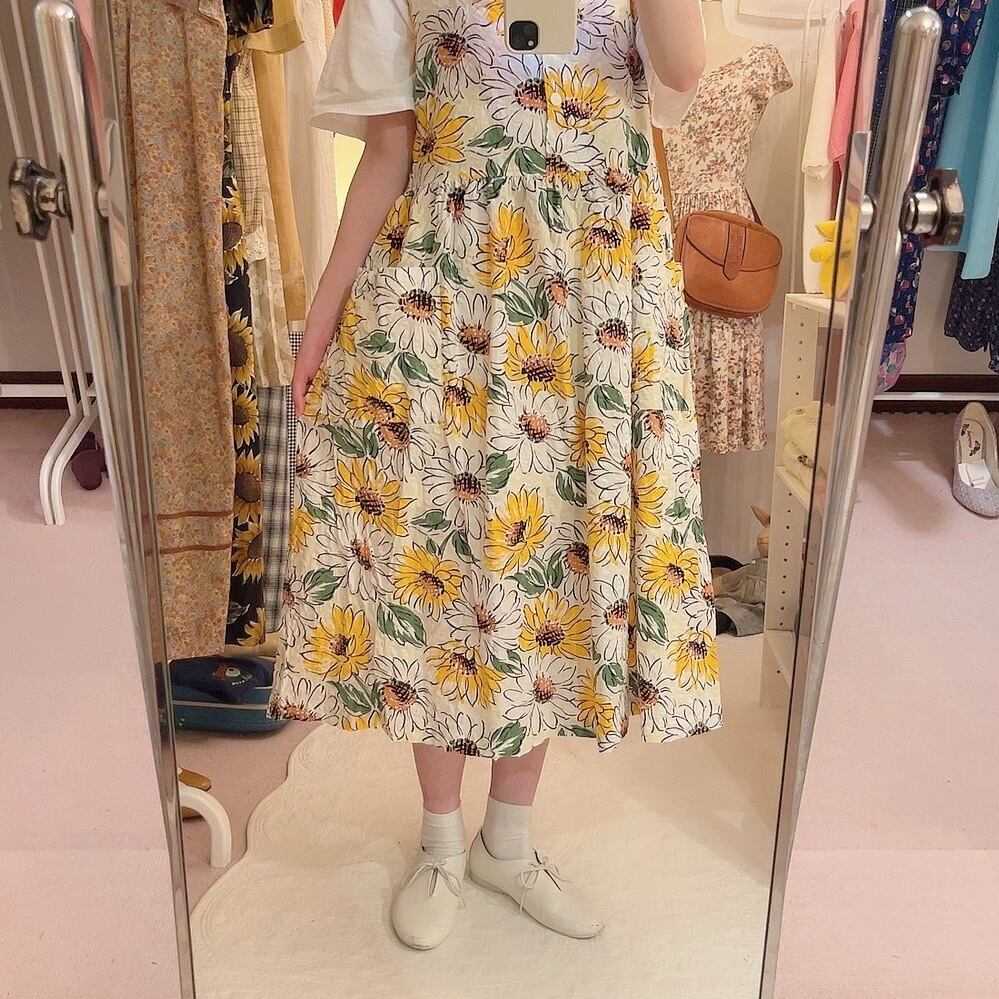 sunflower white jumper skirt