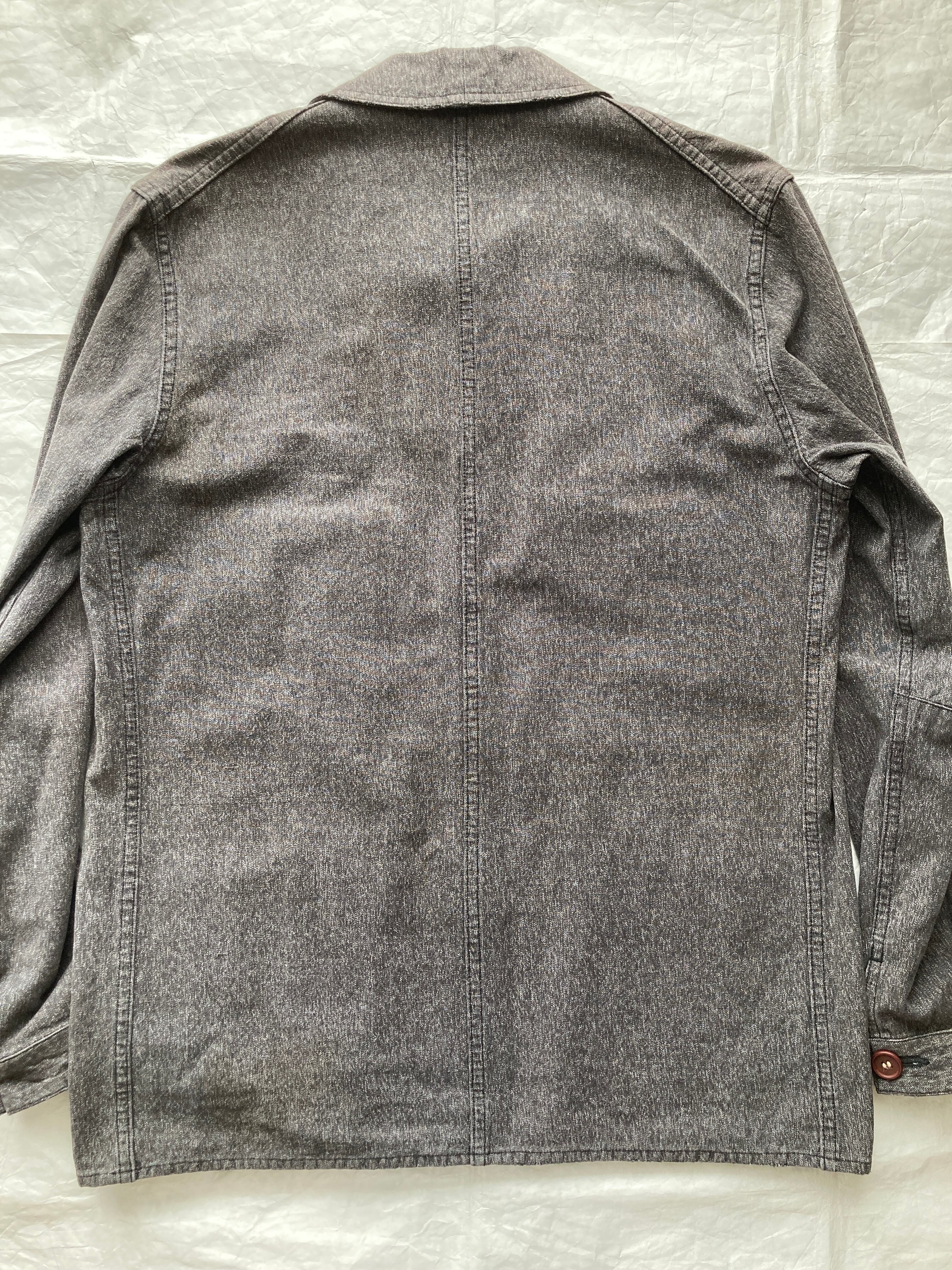 French Coverall ブラックシャンブレー ジャケット 40s | 古着屋 