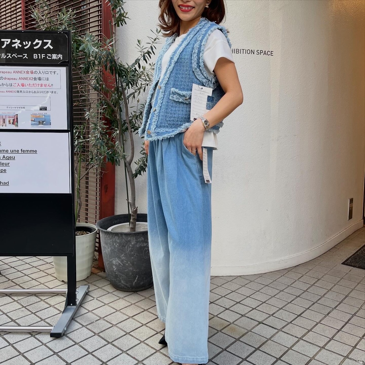 ガレナ GARENA グラデーションデニムパンツ