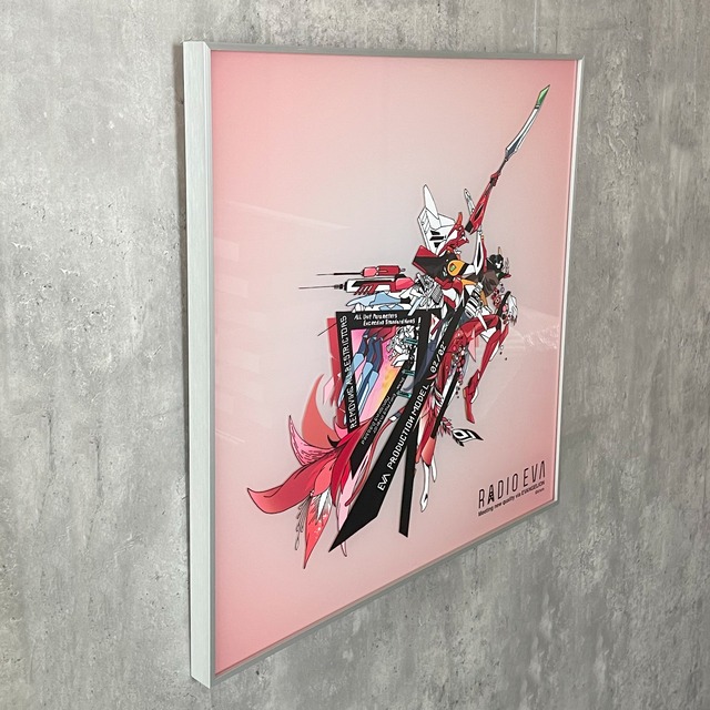 EVANGELION Huge Acrylic Art / 50cm×50㎝　＜EVA-02(KENTA KAKIKAWA)＞