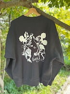 J RAT & B RAT CREW SWEAT (JET 墨黒)