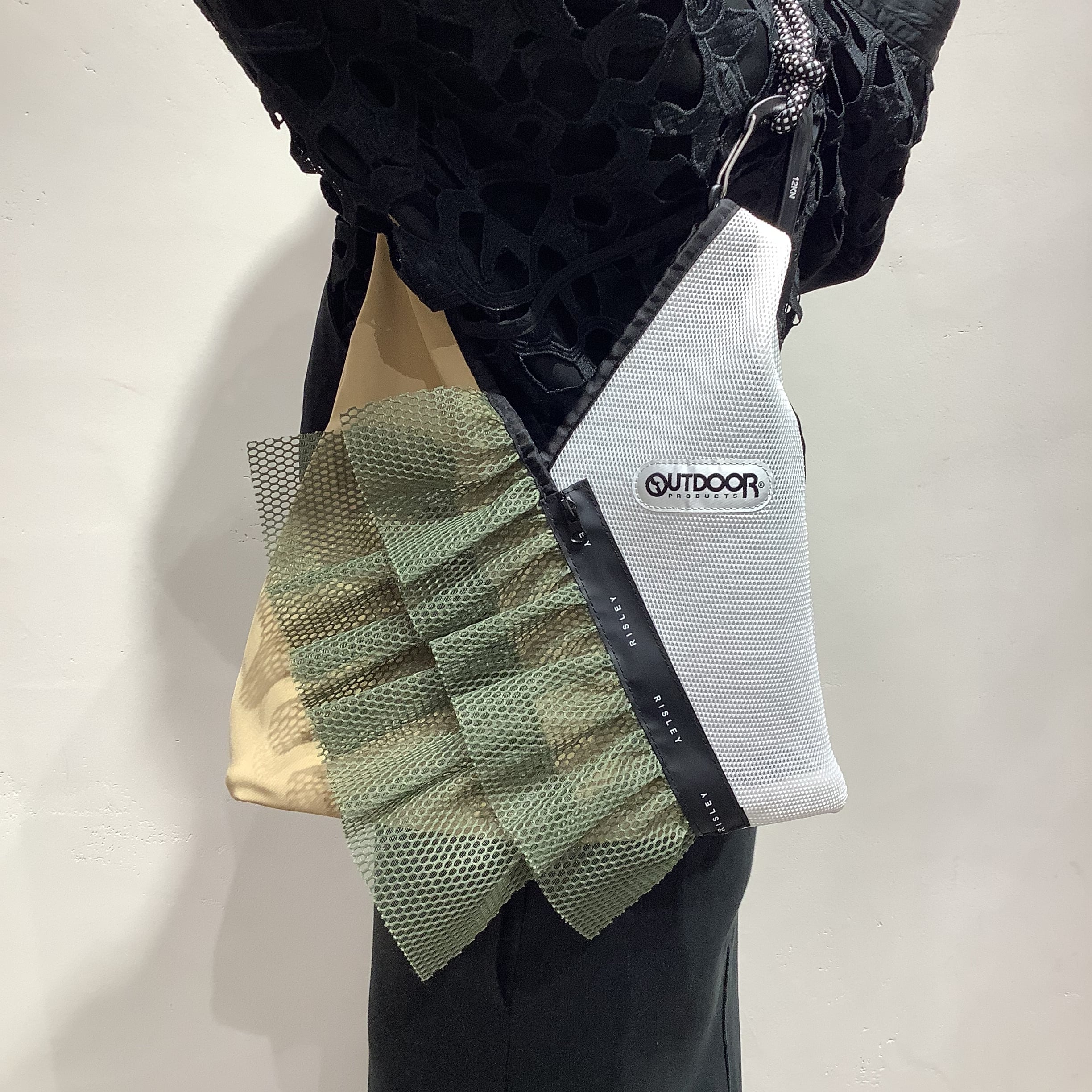 RISLEY×OUTDOOR(リズレイ×アウトドア)】トライアングルフリルメッシュ