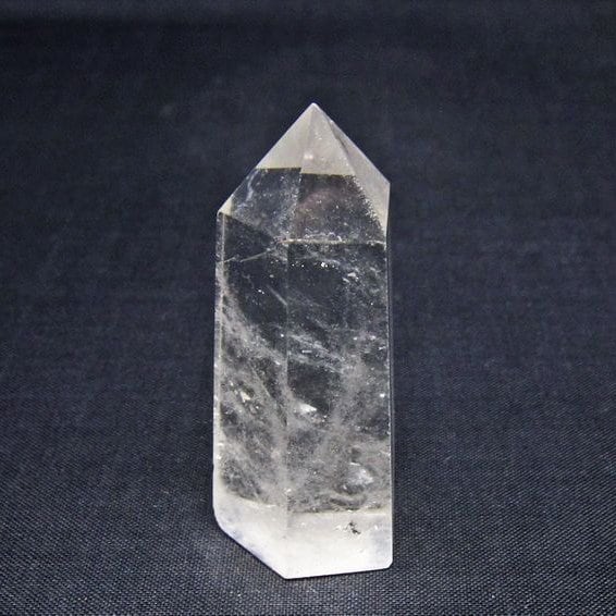水晶 六角柱 ポイント 置物 一点物 142-11068
