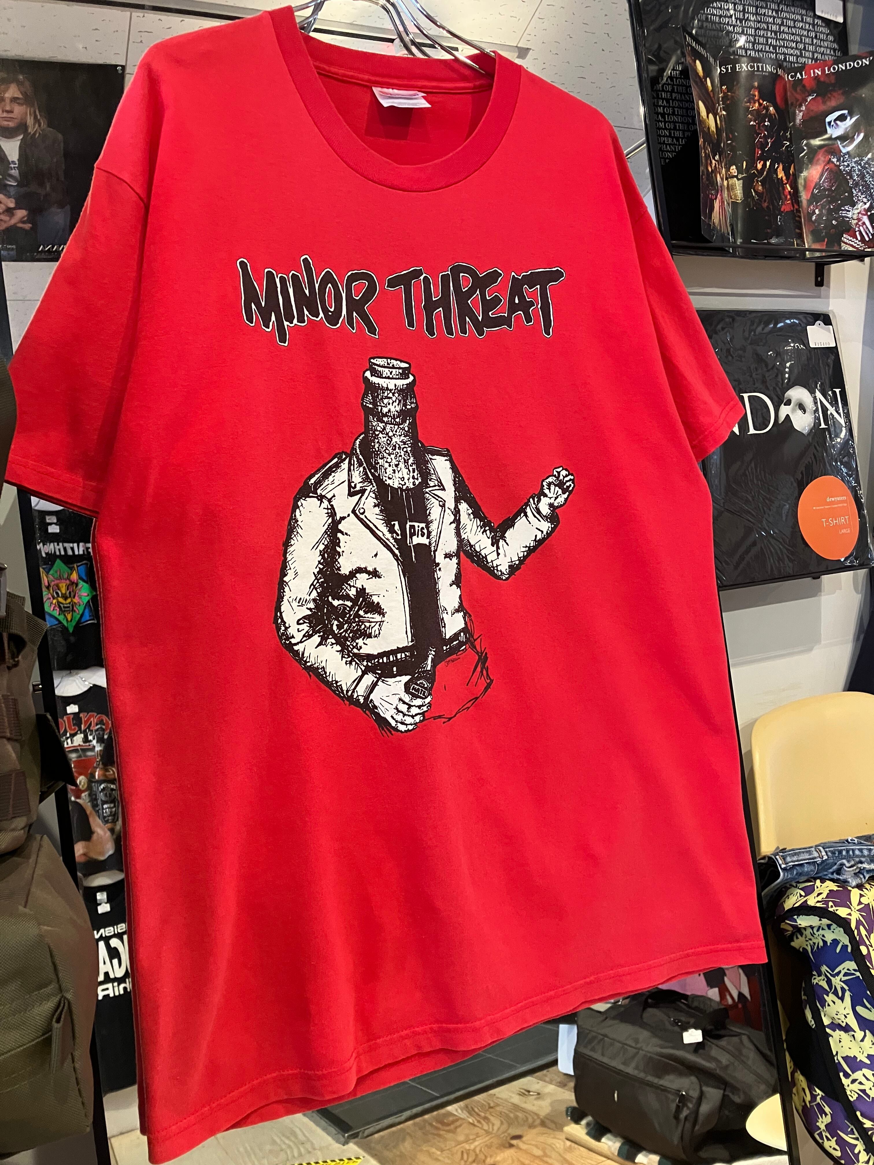 90's〜 MINOR THREAT BOTTLEMAN Tシャツ (SIZE XL) | FASHION SPOT RAMONE