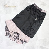 社交ダンス 衣装 スタンダード スカート レッスンウェア 女性用 レディース オールシーズン 黒 ブラック系 薄ピンク系 花柄 ヒョウ柄 練習着 レッスン着 スカート レディースファッション ダンスウェア 楽々ウエスト ゴムスカート シック 可愛い お洒落