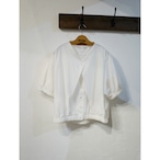 si-si-si comfort｜balloon layered blouse (white)