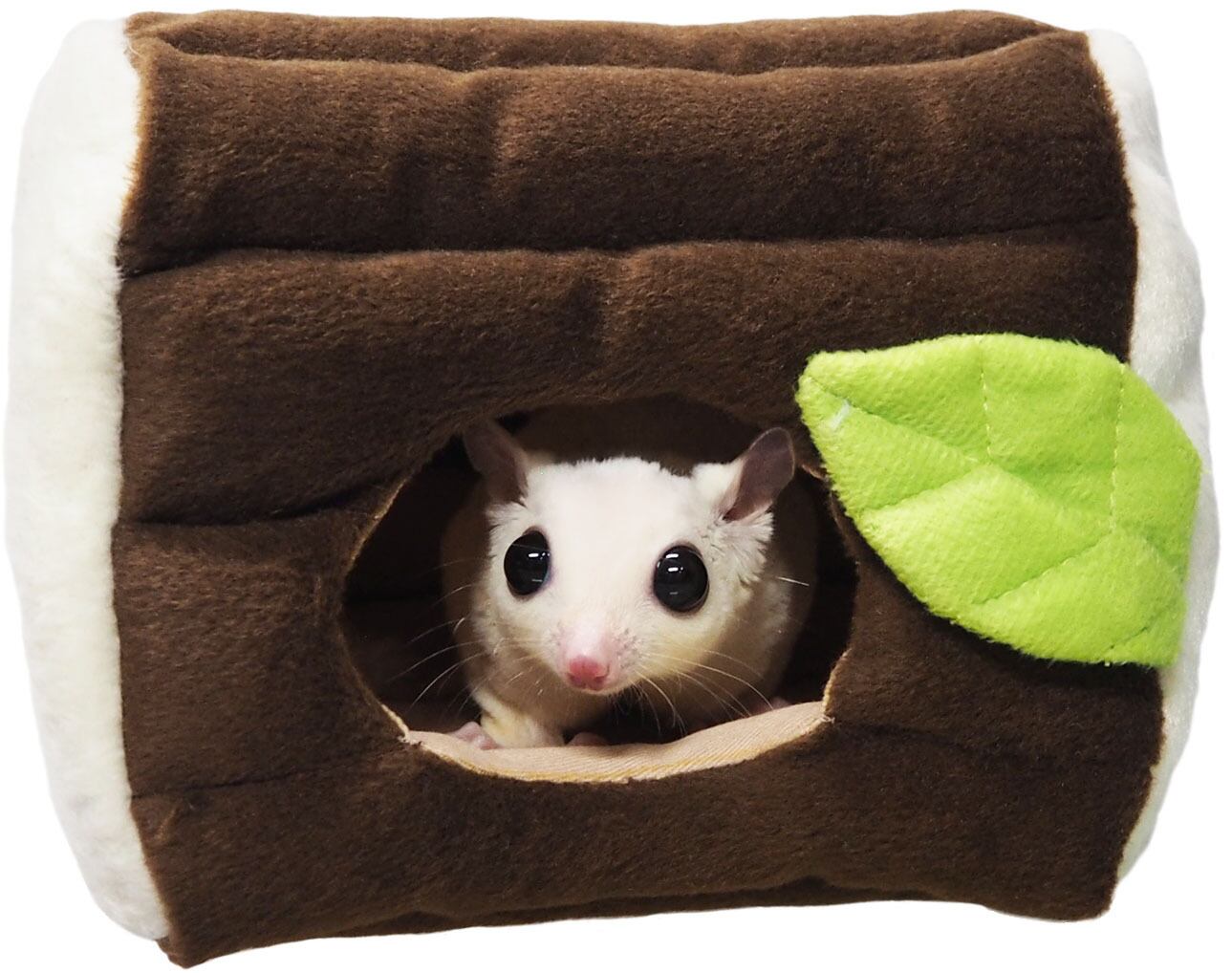 【小動物用品】小さな丸太のおうち