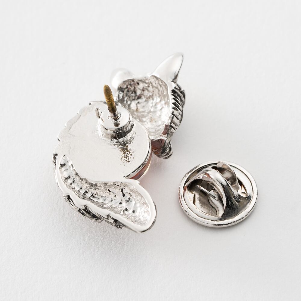 アクセサリー バッジ ボヘミアングラス きつね 150742 プレゼント