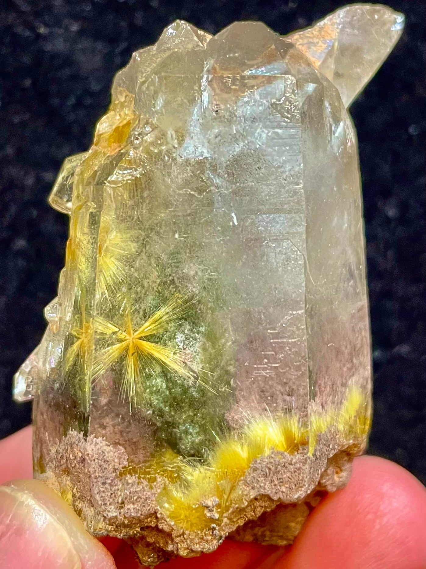 5) 黄金郷・エルドラド!「ゴールデン・太陽フラワールチル・クオーツ」(変わり種E)