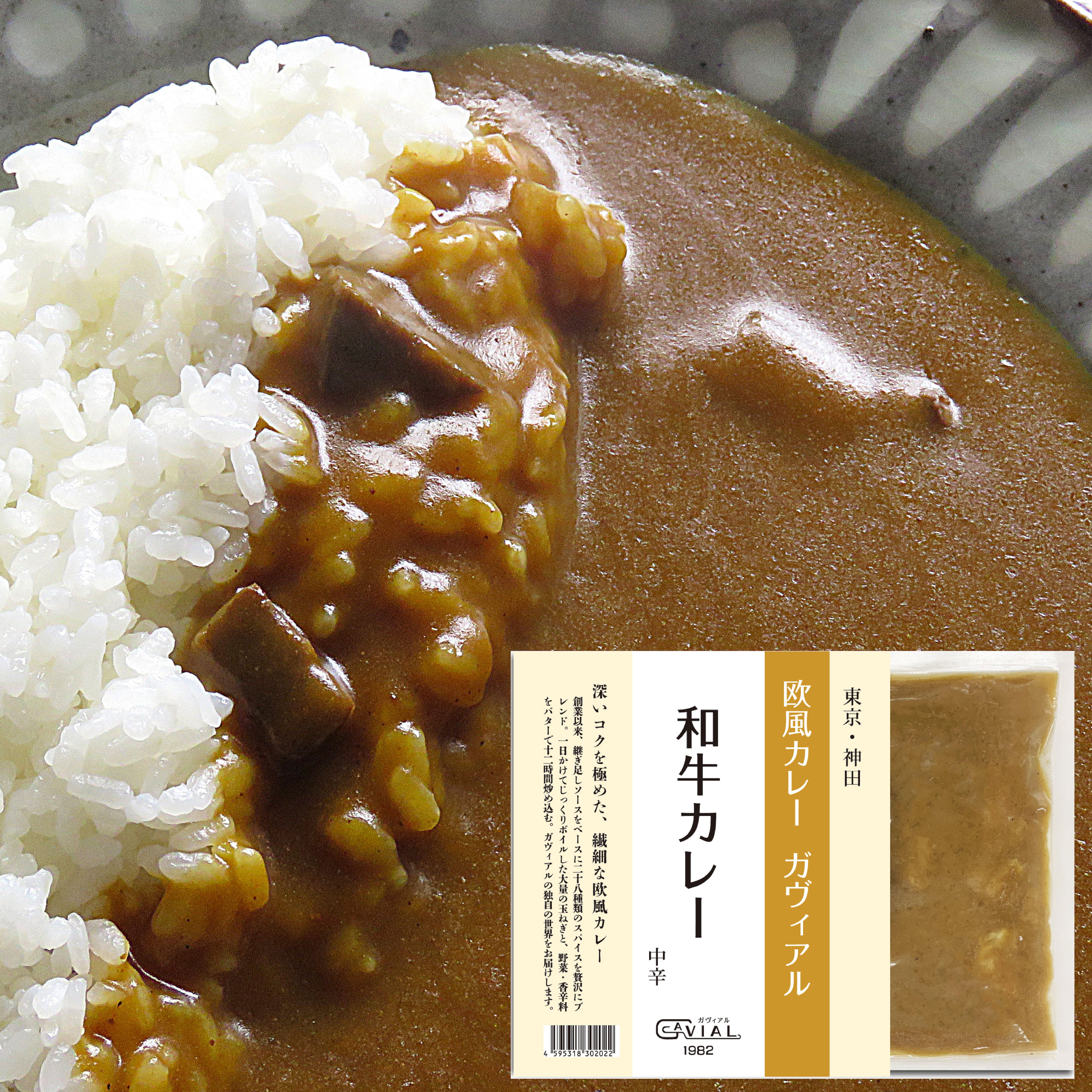 お店の味そのまま!「ガヴィアル 冷凍和牛カレー」【中辛】 | 欧風