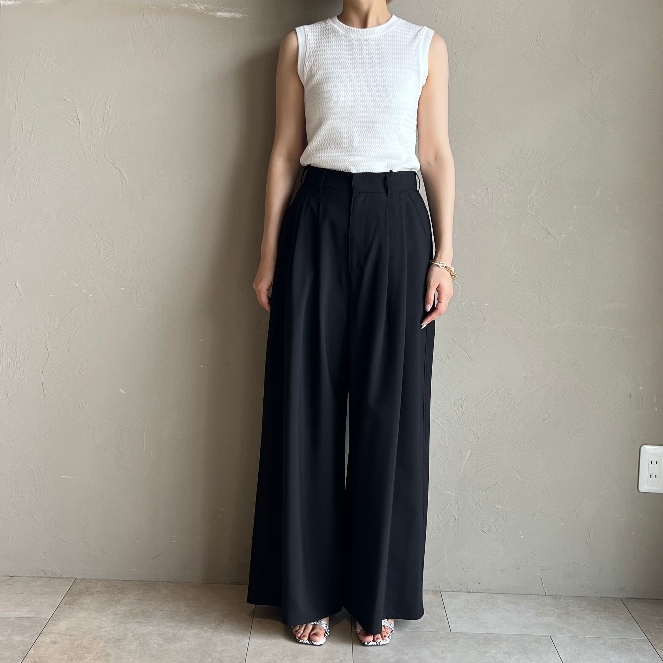 CLOCHE 】タックワイドパンツ | valance 福井｜レディース セレクト