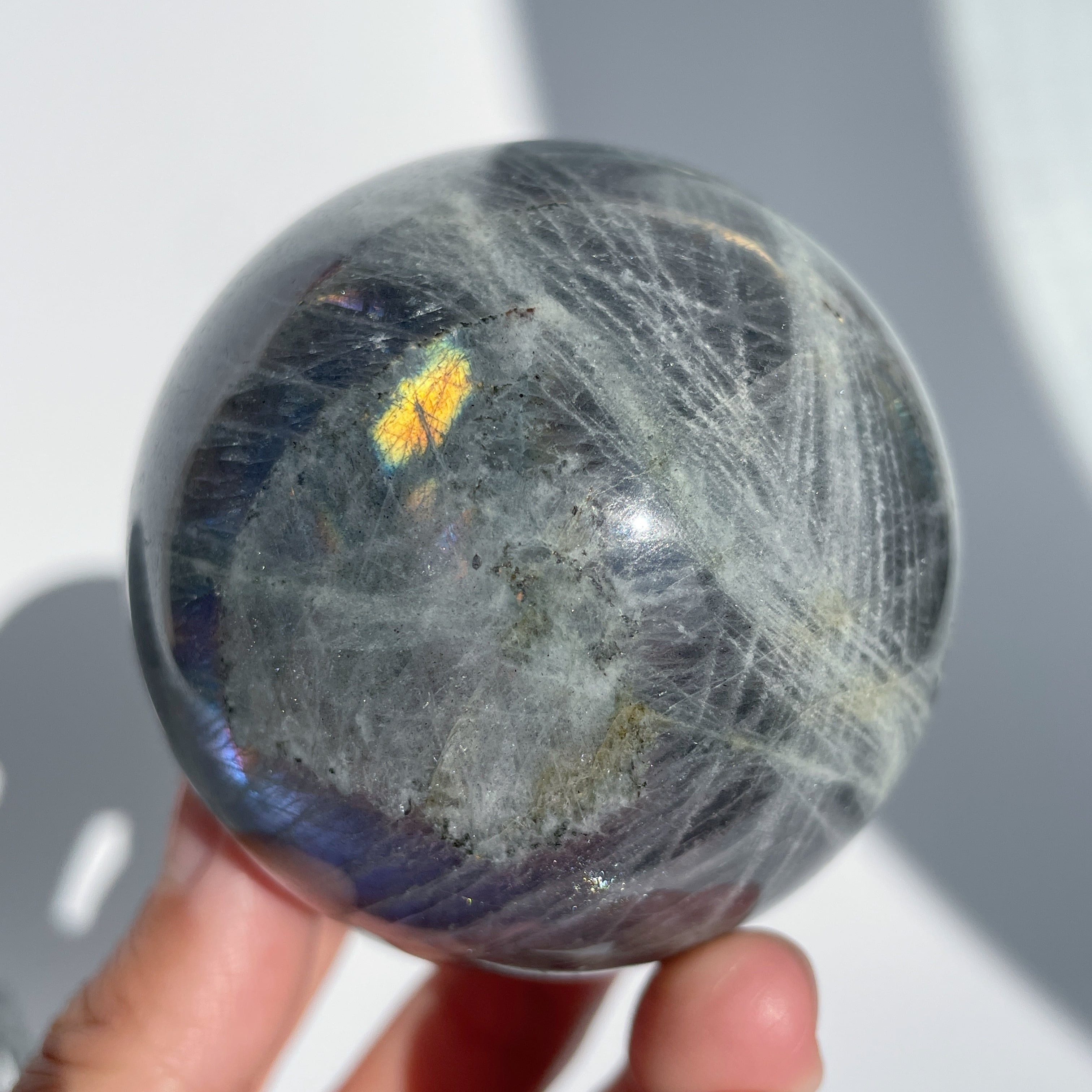 グレーのラブラドライト スフィア 04◇ Labradorite Sphere ◇天然石