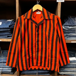 ①1950s BLACK/ORANGE STRIPE JACKET