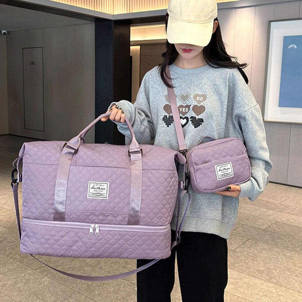 ボストンバッグ レディース キルティング ショルダーバッグ付き 韓国 大容量 旅行 レジャー 出張 学生 大人 ジムバッグ 機内持ち込み スポーツバッグ 大人可愛い 大人女子