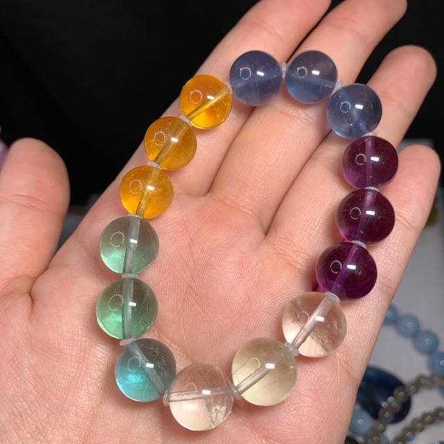 b148 キャンディーフローライトブレスレット