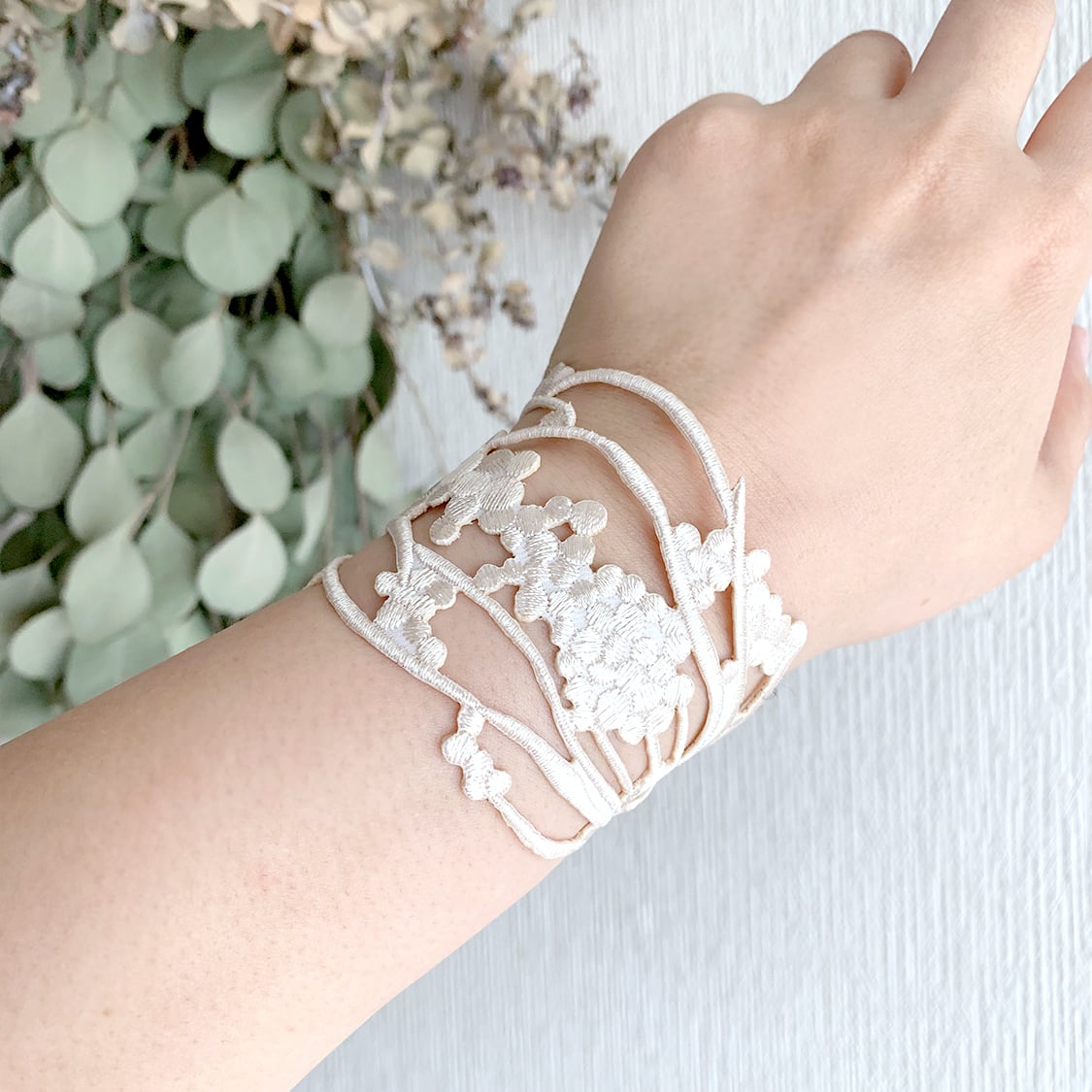 刺繍ブレスレット ga.la (b-012)6色