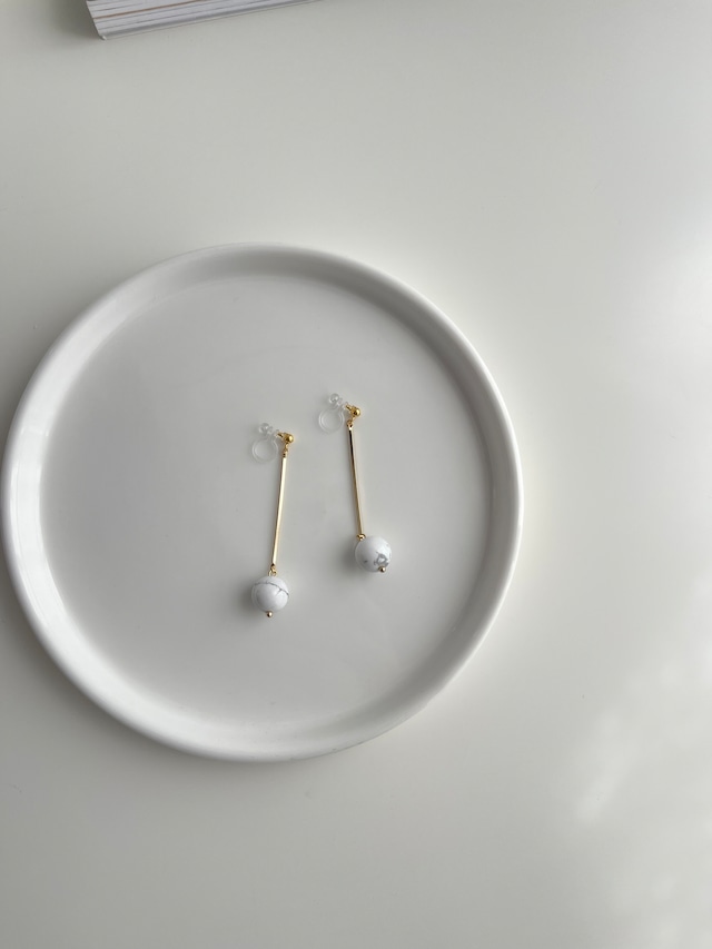 (即納) Fil. / Howlight stone earring