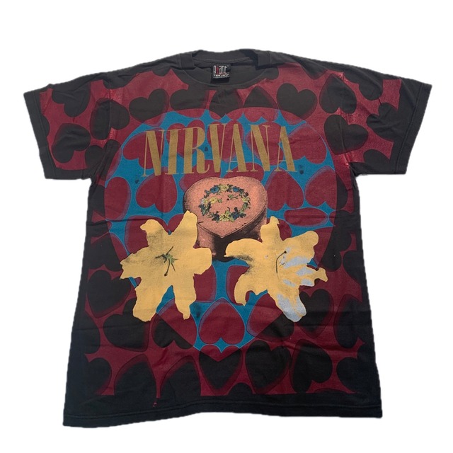 12257 ニルヴァーナ ブートT ロックTシャツ 半袖 両面プリントT L
