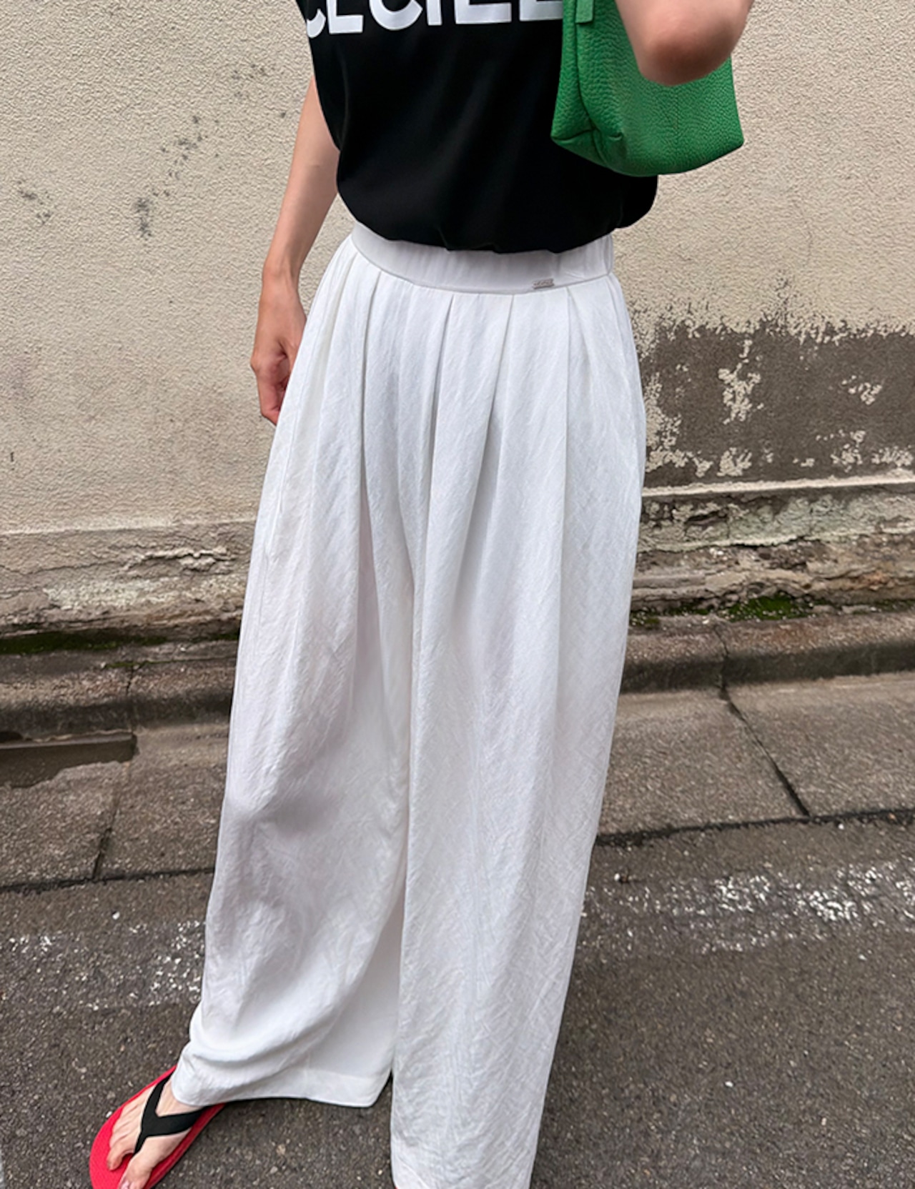 【26ss】美ライン・Pin-tuck Wide Slacks_3colors