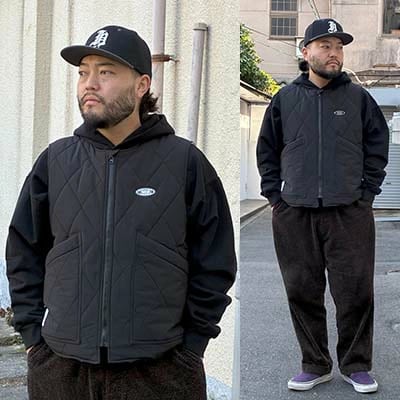 FLUTTER】TURBO HEAT®︎ Quilting Puff Vest -BLACK（フラッター