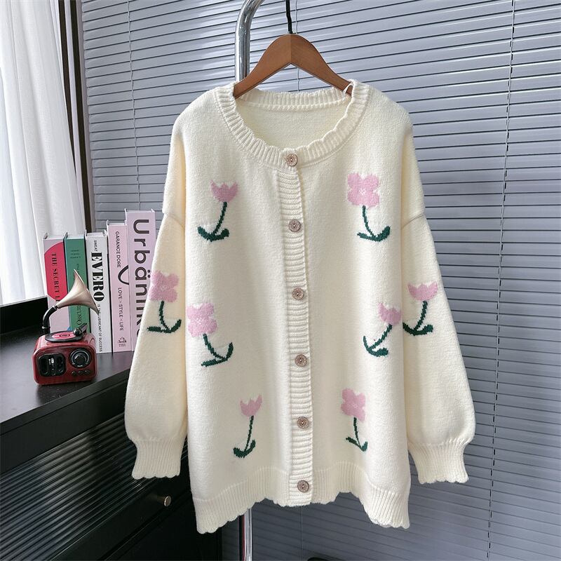 【outer】ジャカードニットカーデ M26876