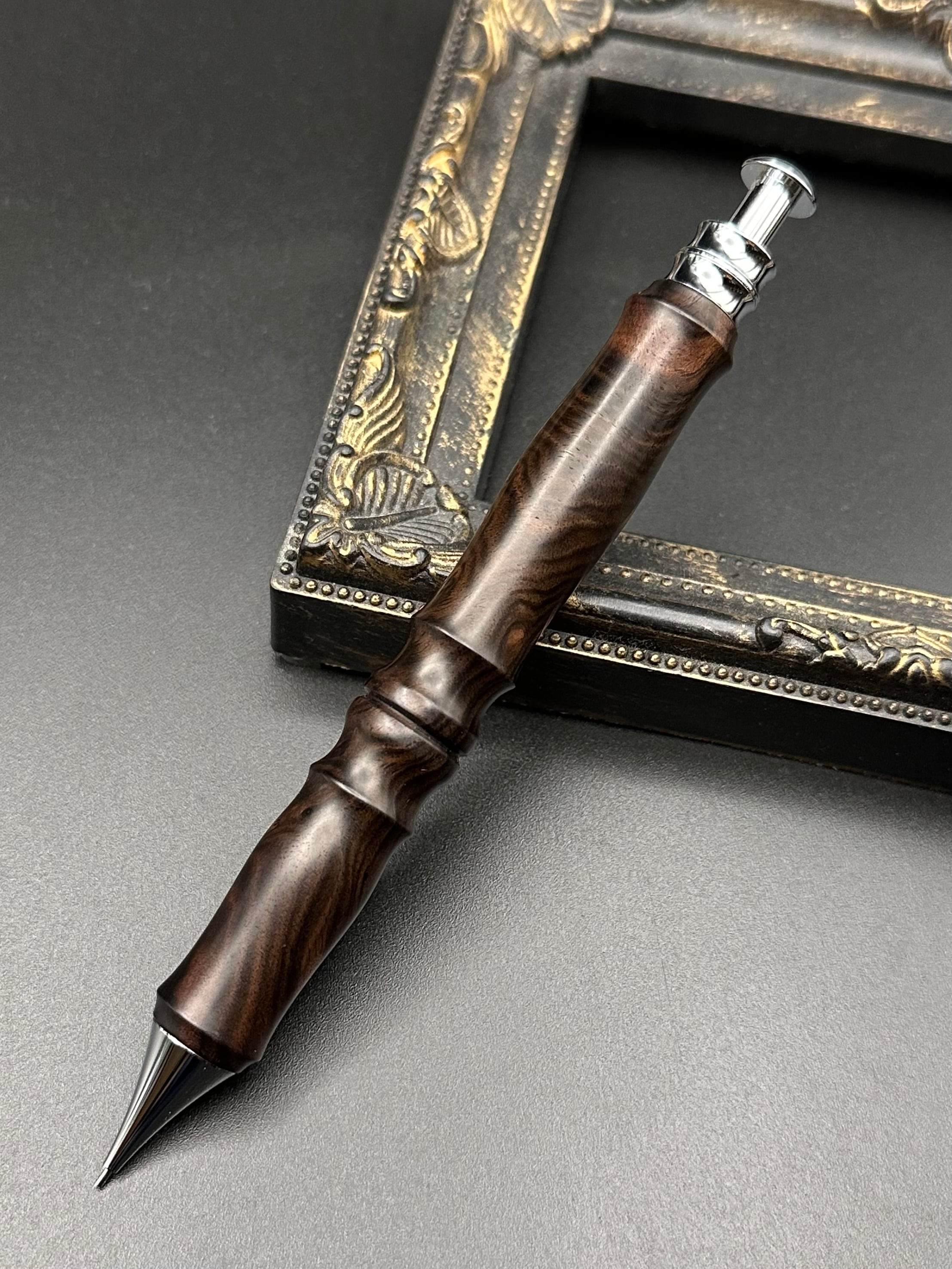 黒檀(瘤)極上縞杢※おまけ付き/木軸サンピューラ | Flamberg