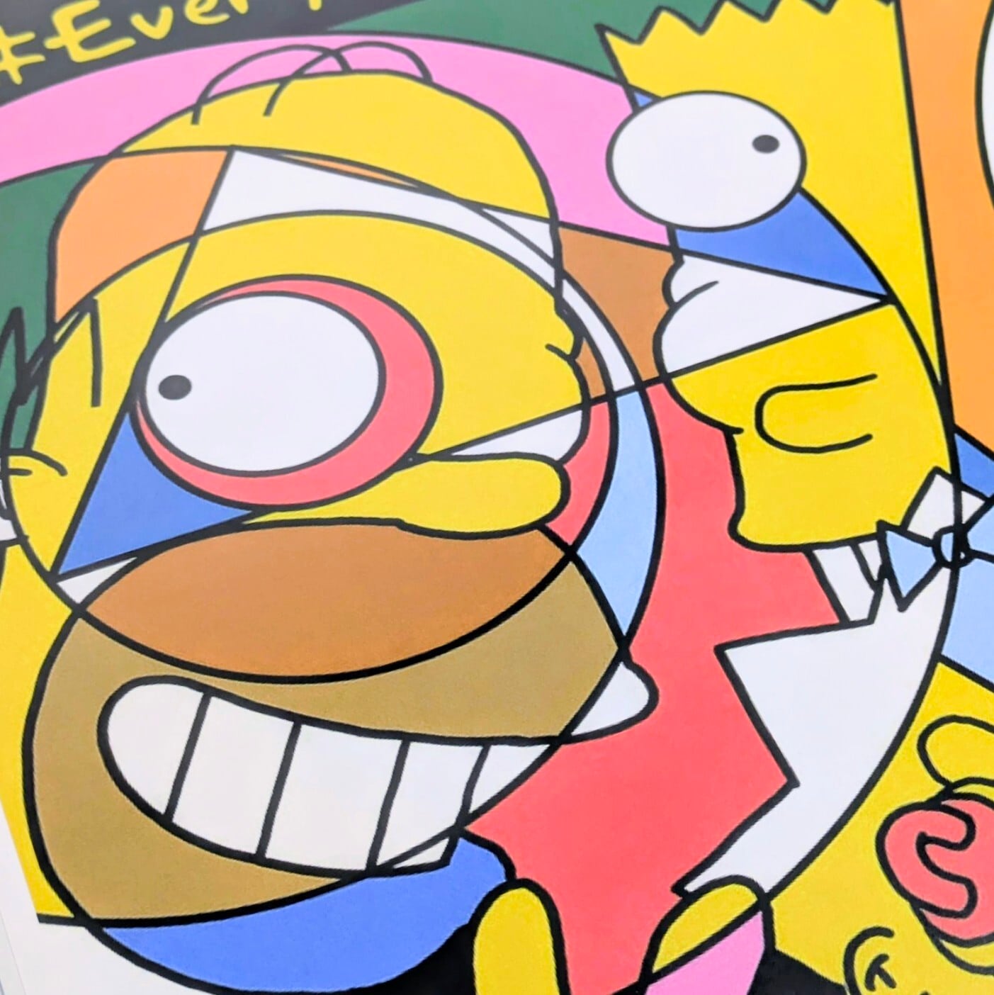 ♫ ちょうどいいB4ポスター ♫【 The Simpsons ( シンプソンズ ) 】『 Romero Britto Art 』〚アメリカン雑貨 アメトイ〛