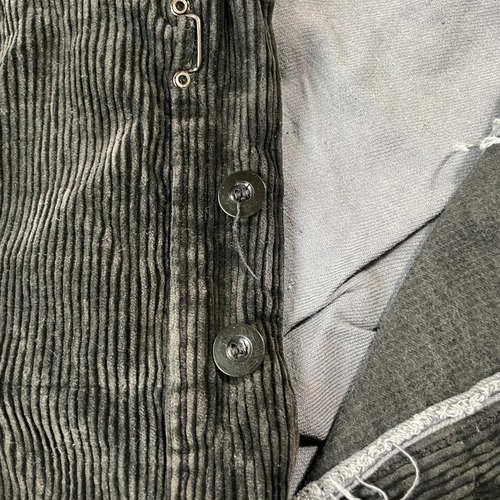 40s 50s M Faure ファーマーズ 太畝コーデュロイ 墨黒 W35 詳細写真11