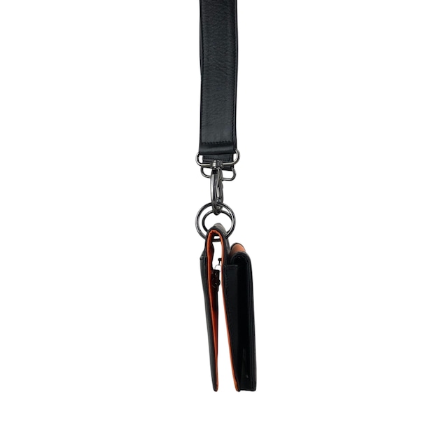 GIVENCHY ジバンシィ ショルダーバッグ ブラック オレンジ ロゴ レザー ナイロン セミショルダーバッグ vintage ヴィンテージ オールド ahpuhk