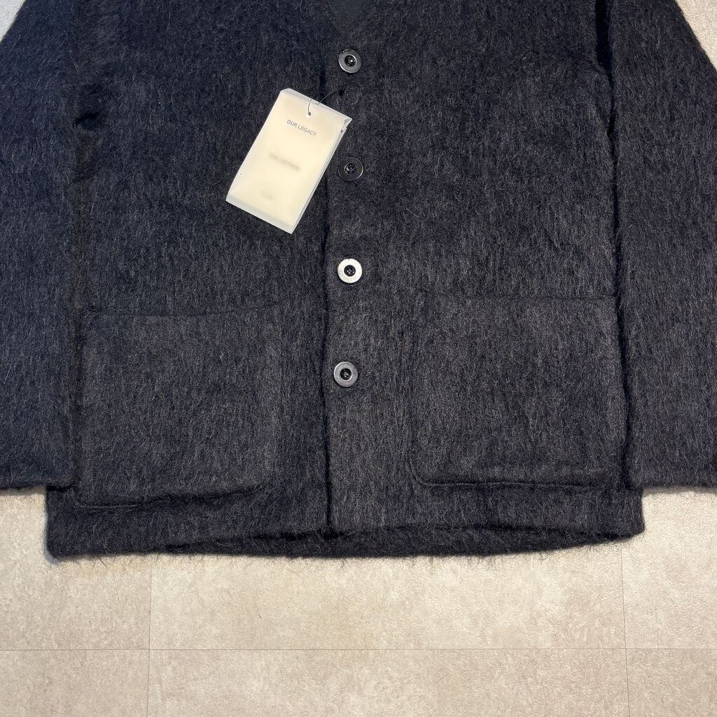 OUR LEGACY アワーレガシー CARDIGAN Black Mohair モヘアカーディガン