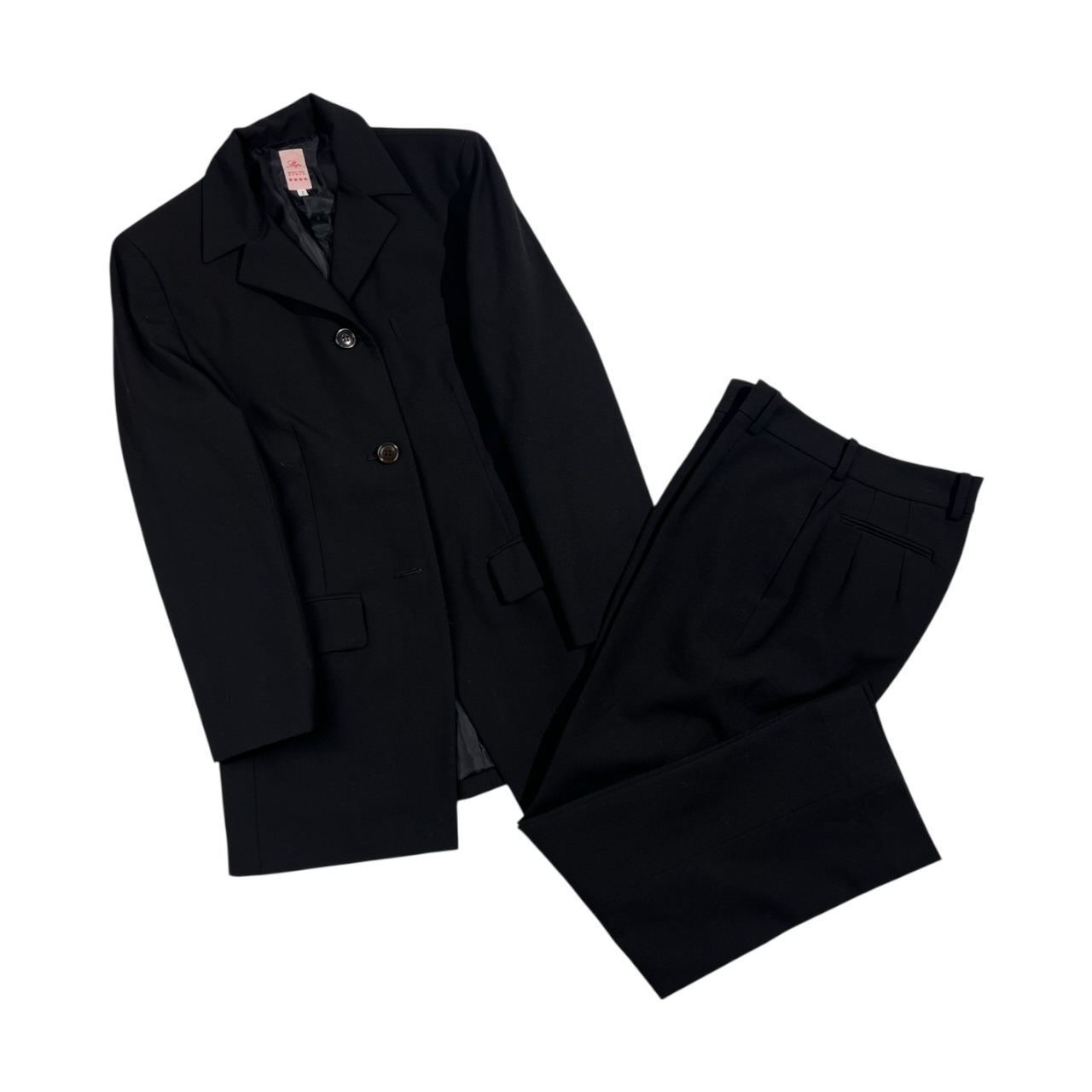 上下 SHIPS シップス セットアップ ジャケット スラックス スーツ 7/ブラック系 レディース フォーマル 冠婚葬祭 通勤