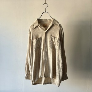 -gayson- ~60's check wool shirt