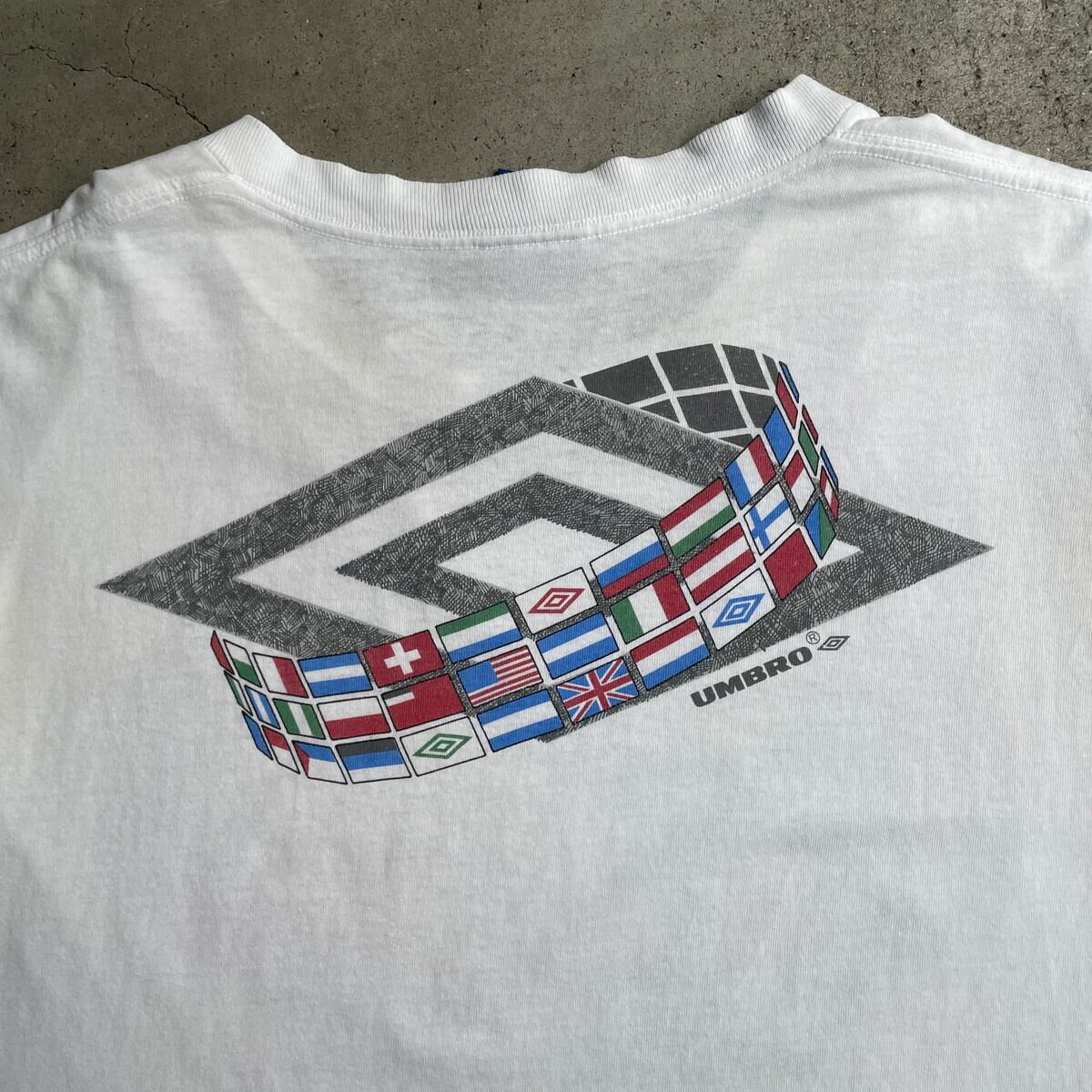 90年代 USA製 UMBRO アンブロ 両面プリント ロゴTシャツ メンズXL相当 ...